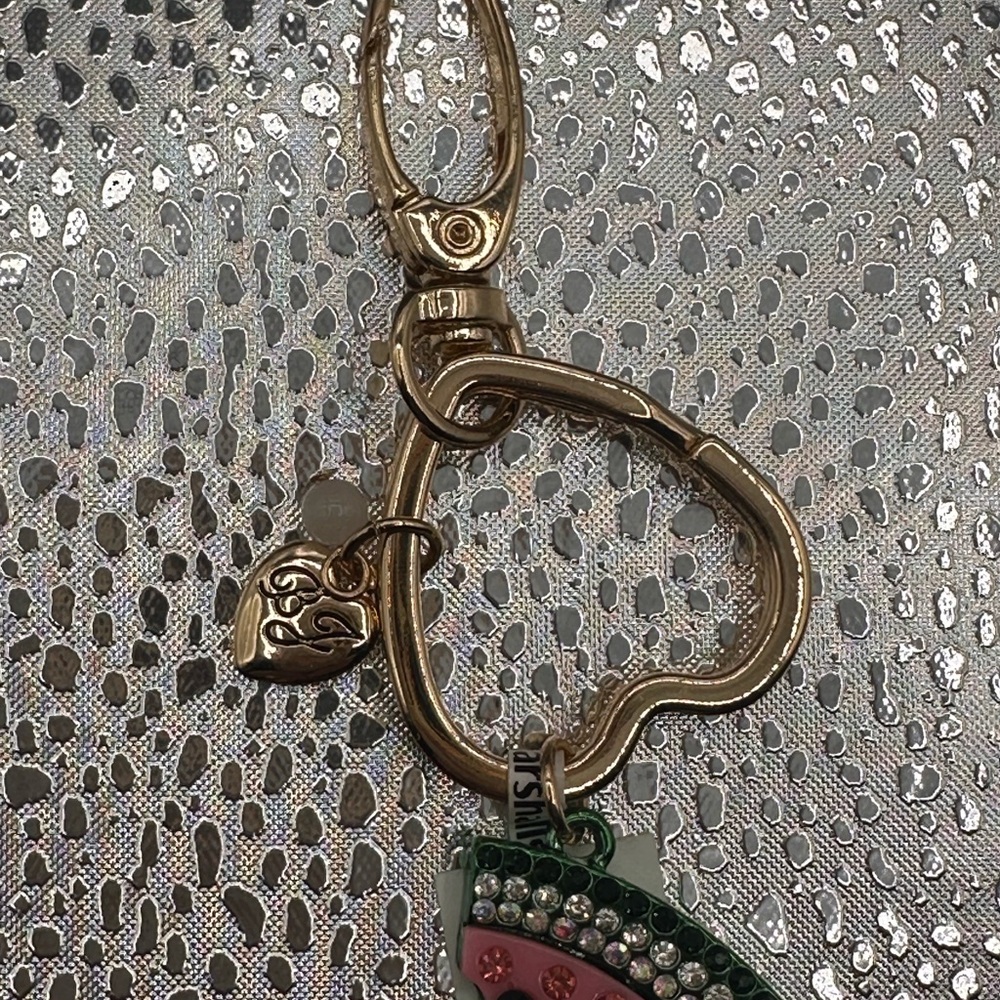 Watermelon Keychain with Rhinestones - Picture 2 of 3